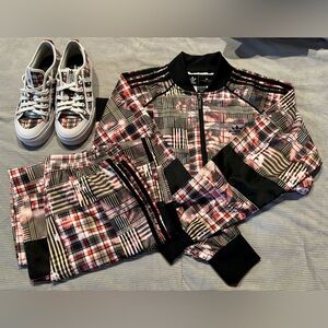 Adidas/ HER Studio London Nizza Track Suit.  & Platform Sneakers Sizes M / M / 7
